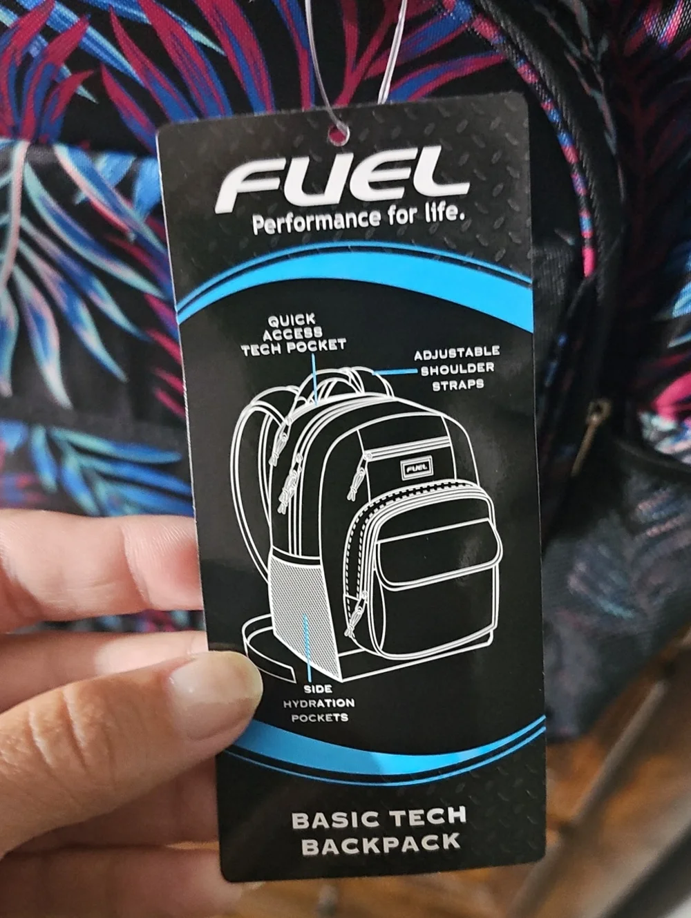 FUEL Beautiful Colorful Backpack, Nwts! Lots Of Storage And Space!